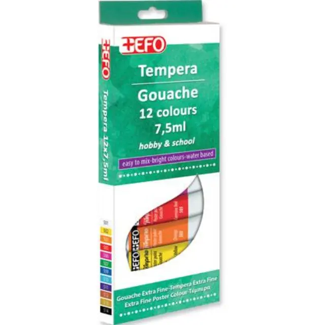 Τέμπερες +Efo 12 Χρώματα 7,5ml