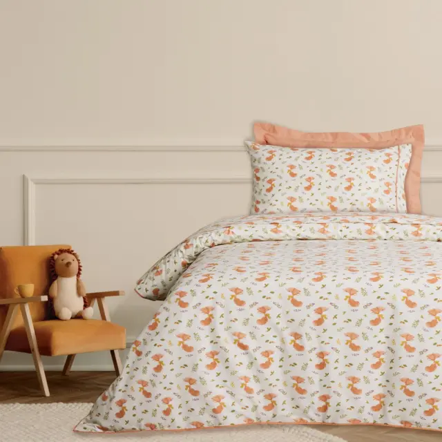 Σετ Παιδικά Σεντόνια Μονά 3 Τεμαχίων Das Kids 4978 Beige-Teracotta 170x260