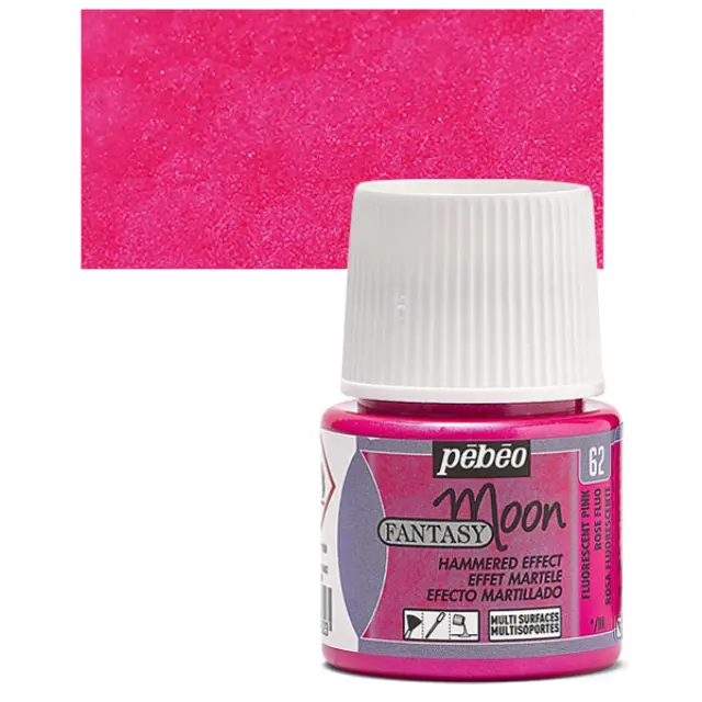 Pebeo Fantasy Moon Σμάλτο - 62 Fluorescent Pink - 45ml