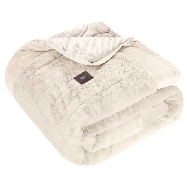Κουβερτοπάπλωμα 240x250 King Size 850gsm Premium Greenwich Polo Club 3962 Ivory 100% Πολυέστερ 3