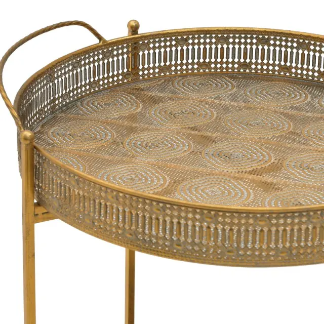 Τρόλεϊ Χρυσό Μέταλλο Φ52x67cm 3-50-993-0027 3