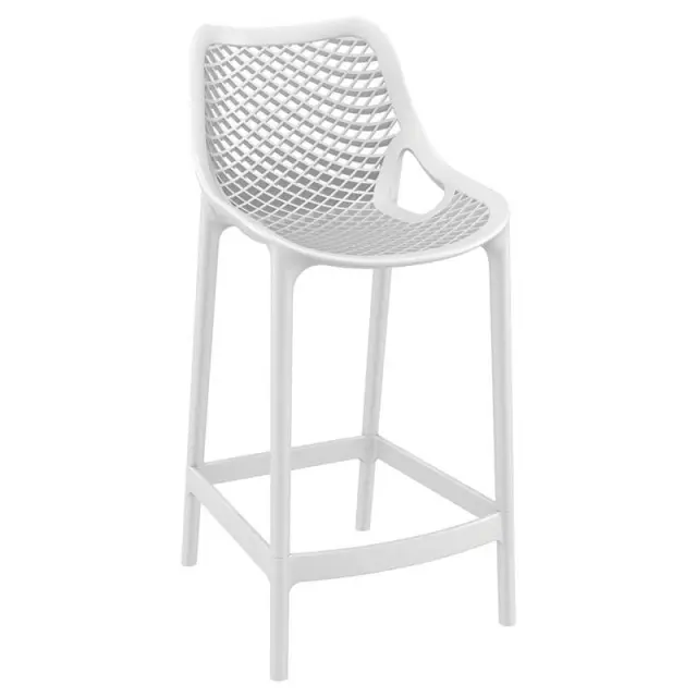 Σκαμπό Bar AIR Λευκό PP 44x51x65/95cm