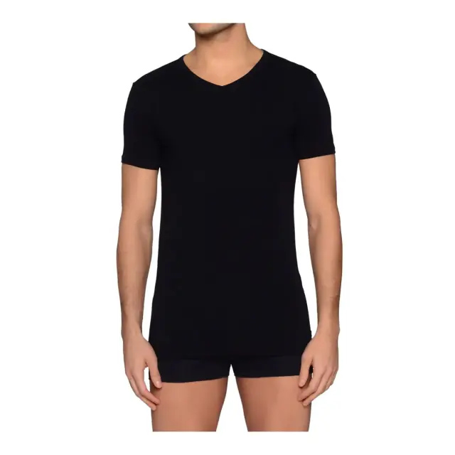 Tommy Hilfiger Ανδρική Φανέλα V Premium Essential - Κοντό Μανίκι - Τριπλό Πακέτο, Χρώμα Μαύρο/Λευκό/Γκρι - S 2