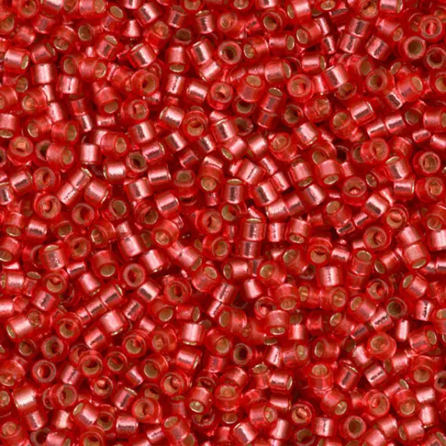 Χάντρα Miyuki Delica 11/0 - DB2159 - Silver Lined Duracoat Light Cranberry ~7gr