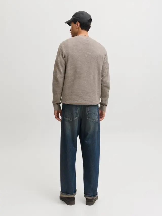 JPRBLURILEY KNIT CREW NECK LS SN - Morel 2