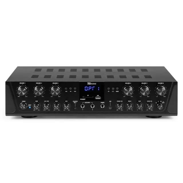 POWER DYNAMICS PV260BT ΕΝΙΣΧΥΤΗΣ 6 ΚΑΝΑΛΙΩΝ 6X100W BT 2