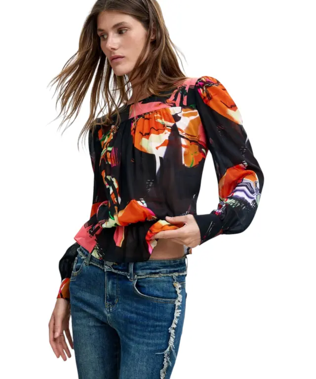 Desigual - Γυναικεία Μπλούζα Galaxia M. C. Lacroix 26WWBW02-9019 Πολύχρωμο 3