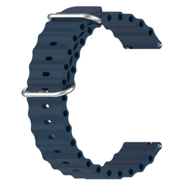 Ocean Style Λουράκι για Smartwatch 22mm-Midnight Blue OEM 2