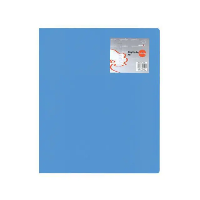 Typotrust Ντοσιέ PP Α4 με 2 Κρίκους/Ράχη 2,6cm Μπλε (FP15022-03)