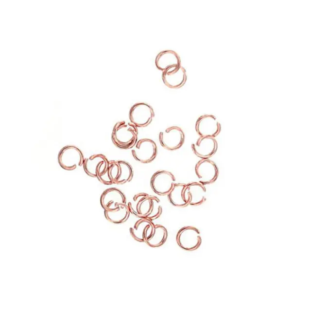 Ανοικτοί Κρίκοι Ø4mm Ανοξείδωτο Ατσάλι 304 Rose Gold ~50τεμ