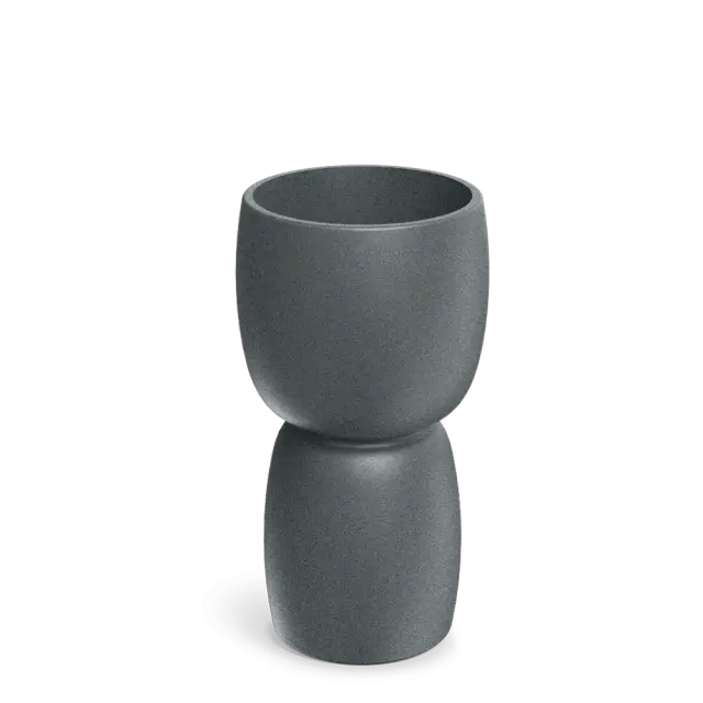Διακοσμητικη Γλάστρα Duala round Slim Ethick 300x300x540 mm