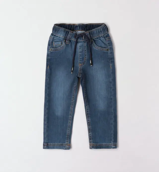 LONG DENIM TROUSERS LIGHT GREY