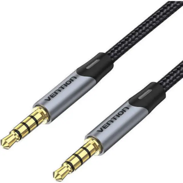 VENTION Cotton Braided 3.5mm TRS Male to Male Audio Cable 1.5M Green Copper Type (BAYGG) (VENBAYGG)