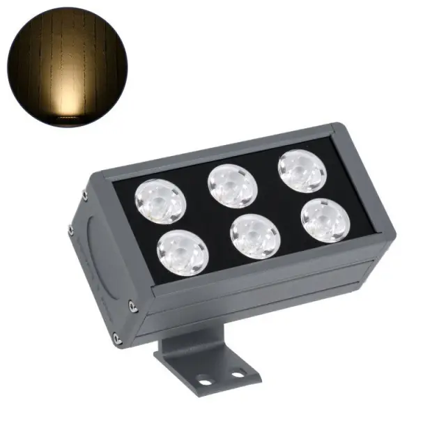 Προβολέας Wall Washer LED 2700K 24W 5° CREE XPE FLOODDANY 90375 IP65 Ανθρακί Σκούρο Γκρί