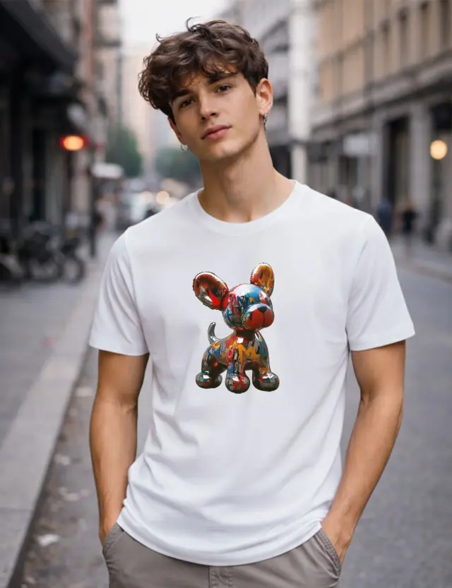 T-shirt Noshame® Λευκό με τύπωμα - 142691 - XXL