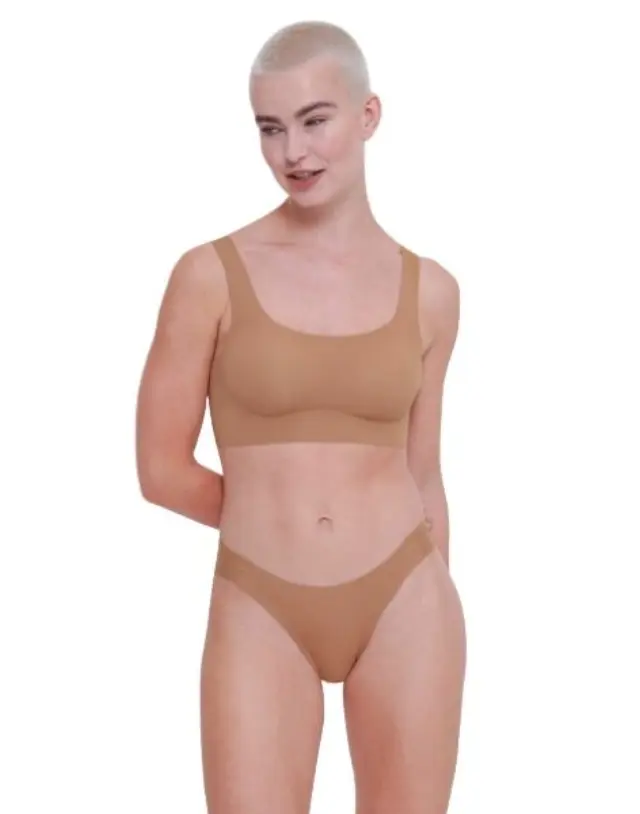 Sloggi Γυναικείο Slip Ψηλόμεσο ZERO Feel 2.0 High Leg, Χρώμα Nostalgic Brown
