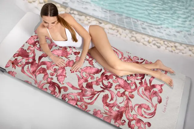 ΠΕΤΣΕΤΑ ΘΑΛΑΣΣΗΣ VELOUR PRINTED 2406 02 100X175 GUY LAROCHE