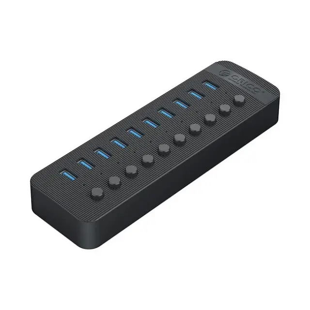 Orico USB Hub CT2U3-10AB 10x USB-A 3.0 Hub with Switches Black
