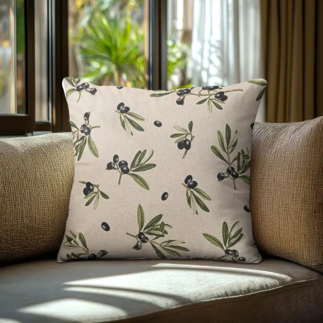 Beauty Home Μαξιλαροθήκη ΕΛΙΕΣ ΜΕ ΑΔΙΑΒΡΟΧΟΠΟΙΗΣΗ 45 x 45 cm