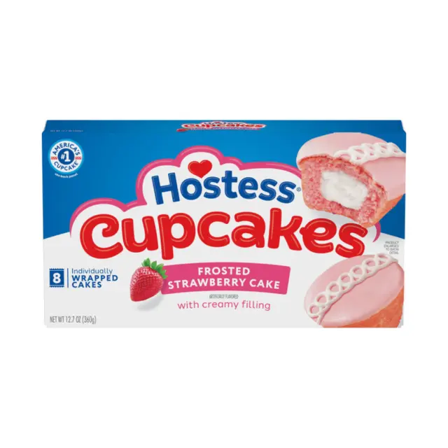 Hostess Cupcakes Frosted Strawberry Cake 360gr