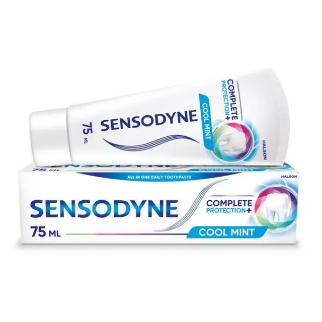 Sensodyne Complete Protection+ Toothpaste Cool Mint 75ml - Οδοντόκρεμα Για Καθημερινή Φροντίδα Tων Ευαίσθητων Δοντιών