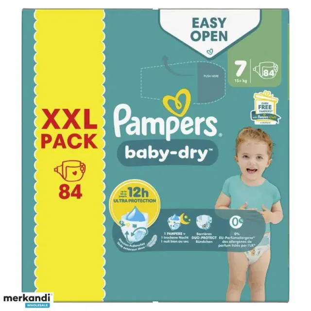 Pampers πανες baby dry XXL PACK no7 15+kg 84 τμχ 2