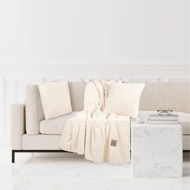 Κουβέρτα Καναπέ 130x170 Κρεμ 3473 Greenwich Polo Club