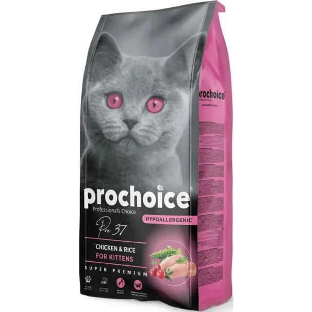 ProChoice Kitten Hypoallergenic Chicken & Rice Ξηρά Τροφή Γάτας με Κοτόπουλο & Ρύζι 2kg
