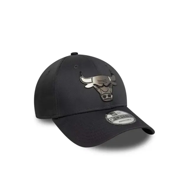 New Era Adult Metallic 9Forty NBA Chicago Bulls Cap Μαύρο 60771847 (New Era) - One Size 3