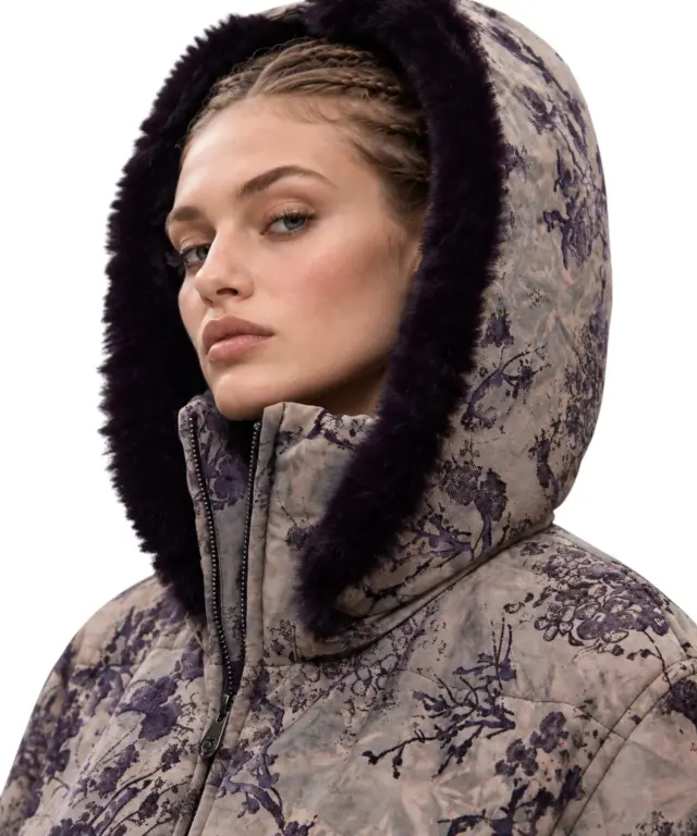 Desigual - Γυναικείο Παλτό Naomi 26WWEW42-2044 Πολύχρωμο / Φλοράλ 3