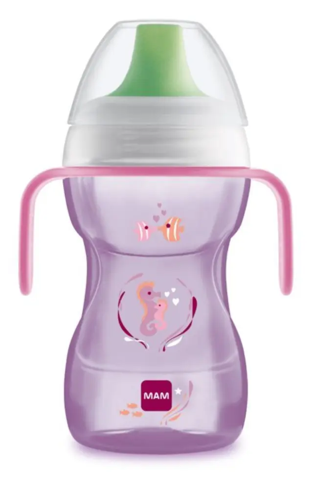 Mam Fun to Drink Cup Εκπαιδευτικό Ποτηράκι με Σκληρό Στόμιο Μωβ 8+ 270ml