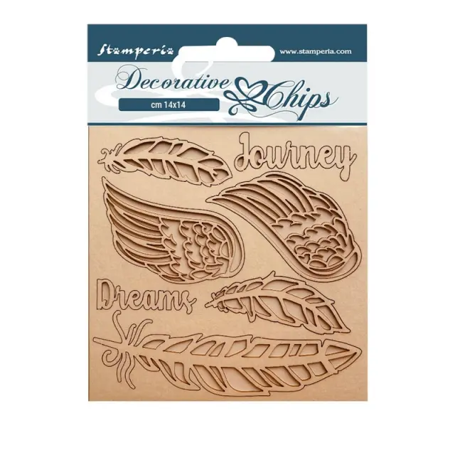 Chipboard Stamperia 14x14cm, Our way, Voyage