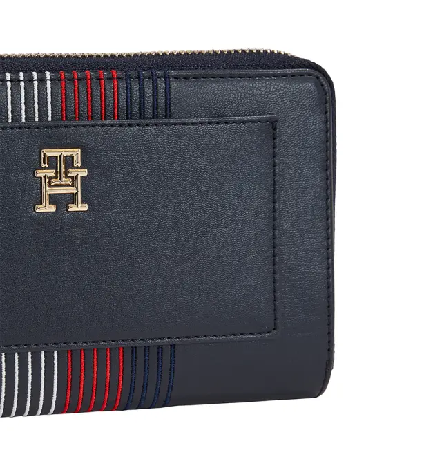 Tommy Hilfiger - Γυναικείο Πορτοφόλι TH Distinct Corp Travel Wallet AW0AW16324-DW6 Μπλε Σκούρο 3