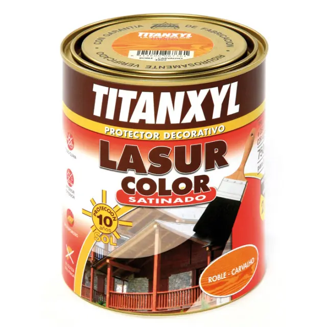 Βερνίκι Εμποτισμού Προστατευτικό TITAN TITANXYL COLOR ROBLE 750ml