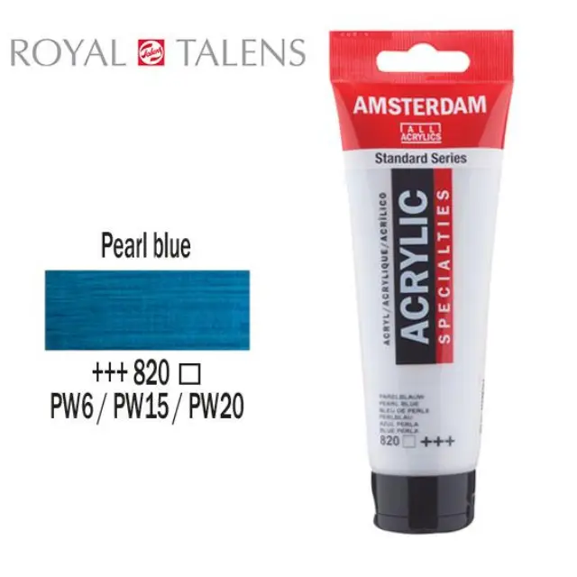 Ακρυλικό Talens Amsterdam 120ml 820 Pearl Blue