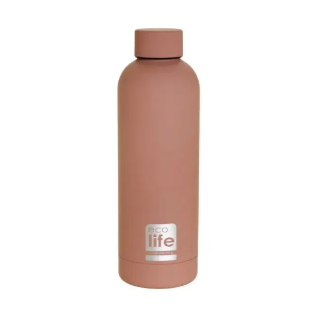 Ecolife® -Ανοξείδωτο Μπουκάλι Θερμός 500ml-Dusty Pink.