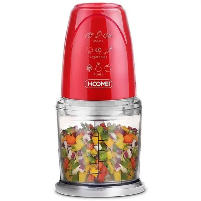 Πολυκόπτης Multi 260W με Δοχείο 500ml Hoomei HM-6280R Κόκκινο