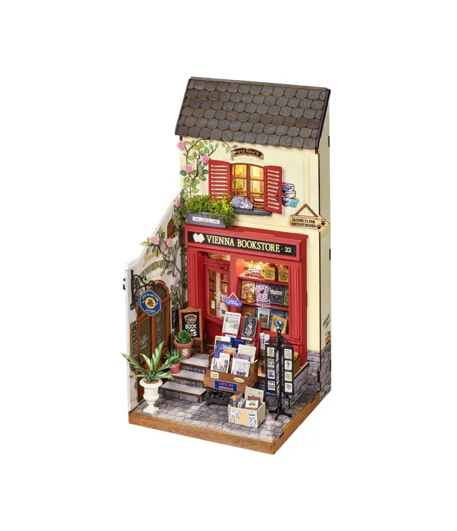 Robotime DIY Miniature House Vienna Bookstore DG183