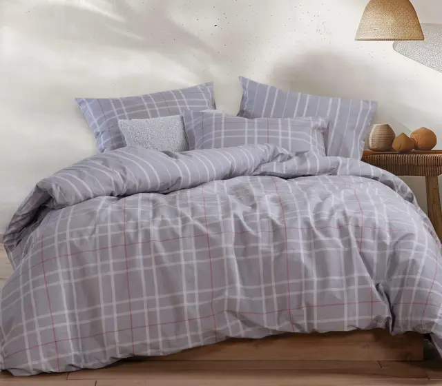 ΣΕΤ ΠΑΠΛΩΜΑΤΟΘΗΚΗ ΥΠΕΡΔΙΠΛΗ HIGHLAR 240Χ230 NEF-NEF HOMEWARE GREY