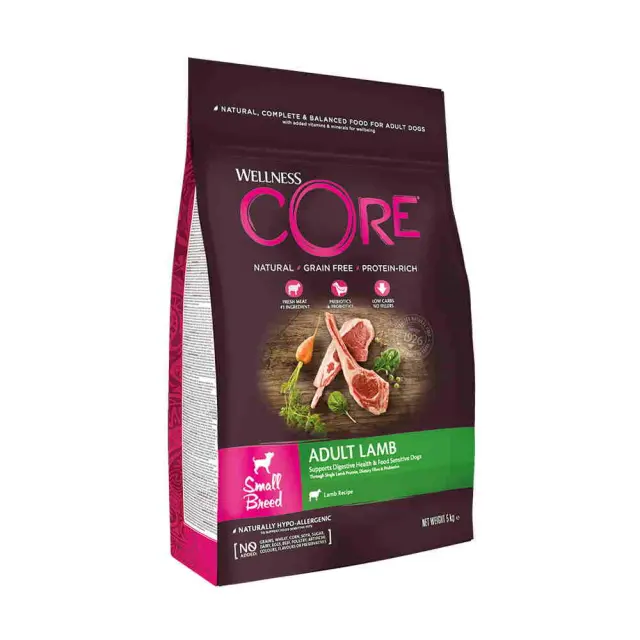 Wellness Core Adult Small με Αρνί 5kg Μονόχρωμο 2