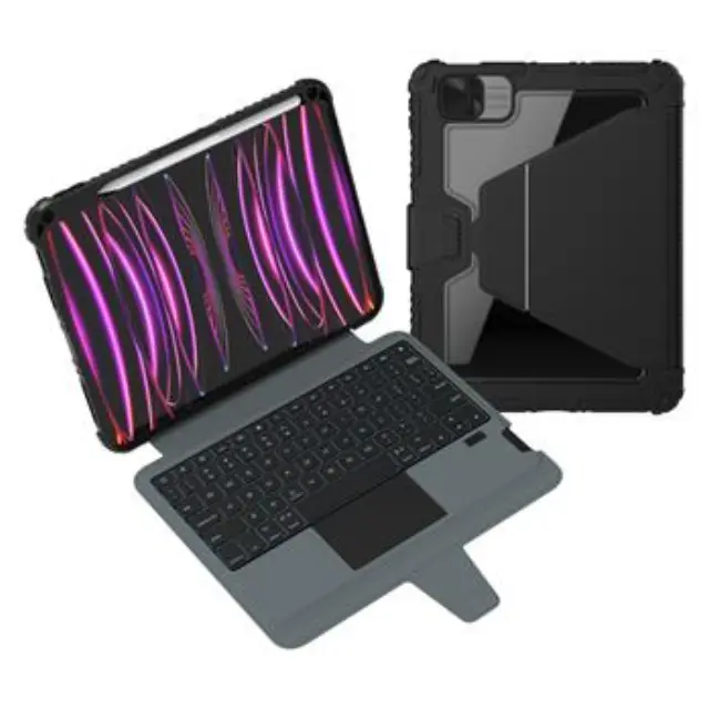 Nillkin Bumper Link Keyboard Case (Backlit Version) for iPad 10.9 2022/11 2025 Black