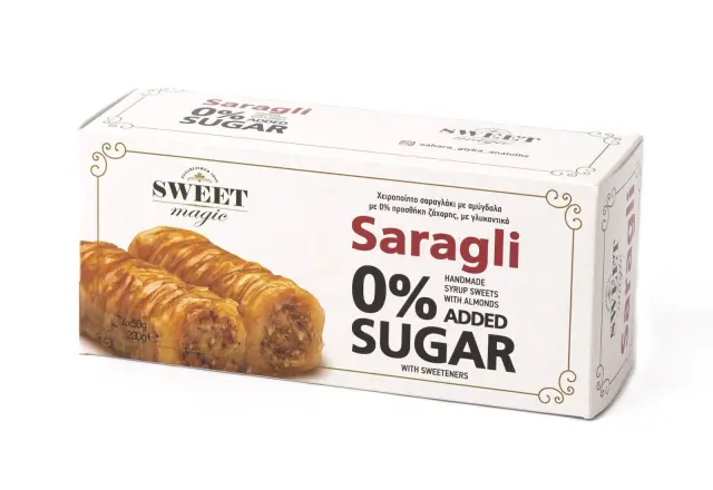 Sweet Magic | Saragli 0% Sugar Σαραγλί Χωρίς Ζάχαρη | 4x50g