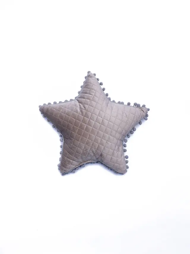 Διακοσμητικό Μαξιλάρι 34Χ34 Με Γέμιση Microfiber Elwin Palamaiki Αστέρι Beige