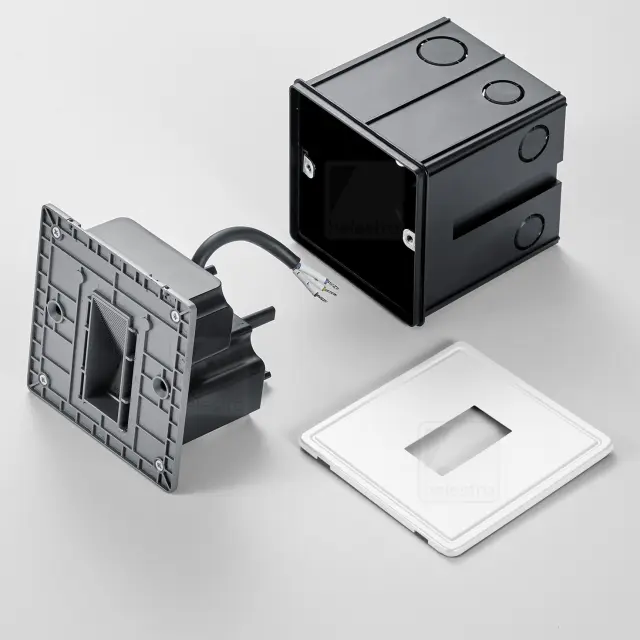 SIN LED Χωνευτό Φωτιστικό Τοίχου IP65 4W Ματ Λευκό Άσπρο 3