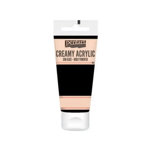 Χρώμα ακρυλικό Creamy Semi-Gloss 60ml Pentart - Μαύρο