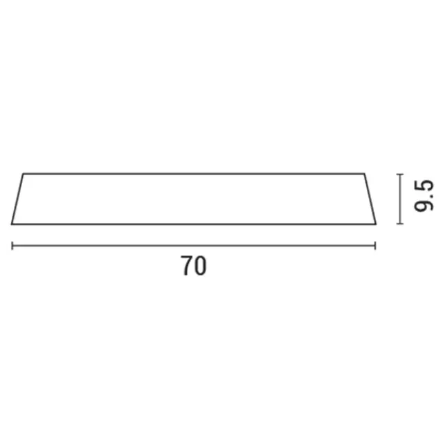 MOONLIGHT Φ70 ΛΕΥΚH-ΜΠΡΟΝΖΕ ΠΛΑΦΟΝΙΕΡΑ LED Bronze Άσπρο 3
