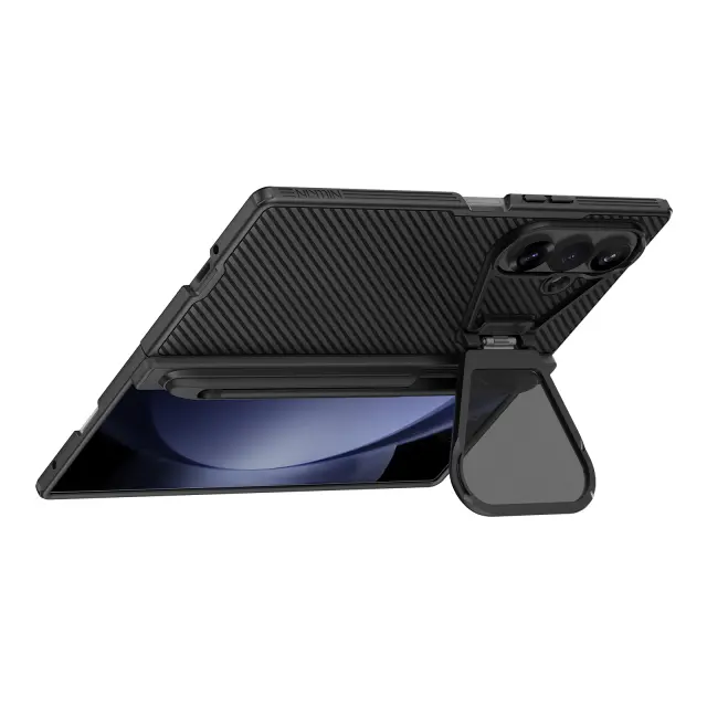 Nillkin CamShield Prop Magnetic Pen Slot (Transparent Lens) Case for Samsung Galaxy Z Fold 8 Ultra Black 3