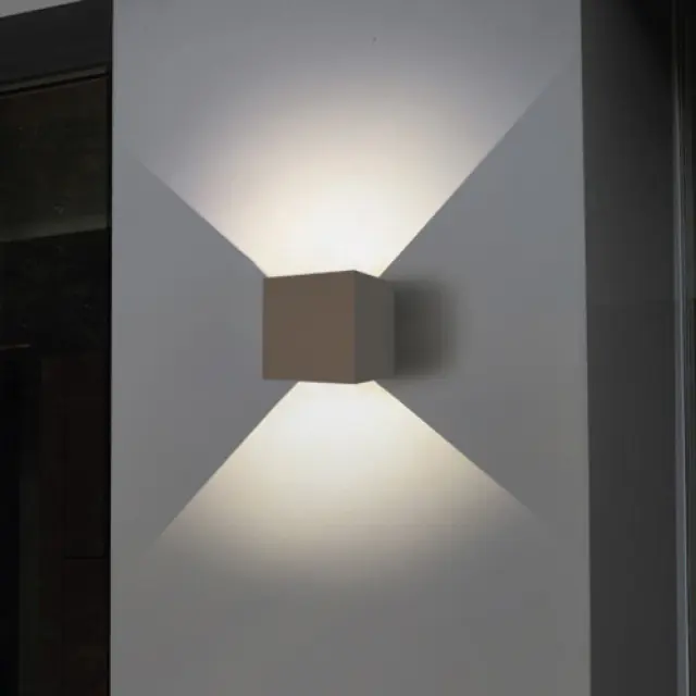 it-Lighting Emerald LED 10W 3000K Outdoor Wall Lamp Grey D:9,9cmx9,9cm (80203131) 2