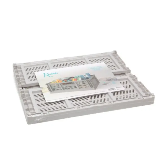 Πτυσσόμενο κουτί αποθήκευσης Γκρι 40x30x15εκ. 3
