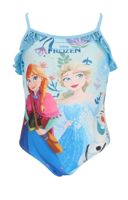 Disney Frozen Sisters Παιδικό μαγιό ολόσωμο Σιέλ